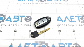 Ключ smart key Nissan Rogue Sport 17-19 3 кнопки, тип 2, полез хром, потерт