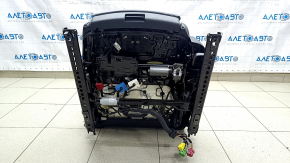 Водительское сидение Audi A4 B9 17-19 с airbag, электро, подогрев, кожа, черное, под химчистку, потрескано