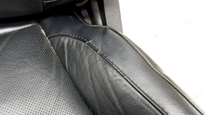 Водительское сидение Ford Edge 15- без airbag, электро, подогрев, вентиляция, кожа черная, Titanium, трещины, царапины