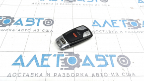 Ключ smart Audi A4 B9 17-тип 1, 4 кнопки, потерт, подряпини, поліз хром