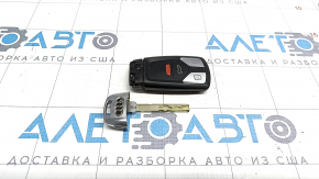 Ключ smart Audi A4 B9 17- тип 1, 4 кнопки, потерт, царапины, полез хром
