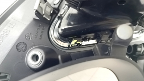 Накладка передней панели рамка спидометра под монитор Audi A4 B8 08-16 серая, с воздуховодом, надломаны крепления