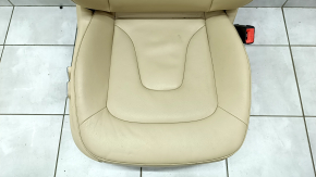 Пасажирське сидіння Audi A4 B8 08-16 без airbag, електро, шкіра, беж, подряпини на шкірі та накладці, під чищення