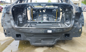 Задня панель Audi A4 B9 17-2 частини, на кузові, графіт