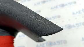 Накладка центральной консоли задняя Nissan Leaf 13-17 черная, задиры