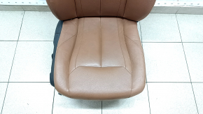 Пасажирське сидіння BMW 4 F32 14-20 Coupe з airbag, електричне, підігрів, шкіра коричнева, вигорів пластик, подряпини