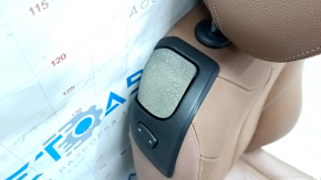 Пассажирское сидение BMW 4 F32 14-20 Coupe с airbag, электрическое, подогрев, кожа коричневая, выгорел пластик, царапины