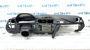 Торпедо передняя панель с AIRBAG BMW 4 F32/33/36 14-16 без проекции, черная
