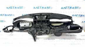 Торпедо передняя панель с AIRBAG BMW 4 F32/33/36 14-16 без проекции, черная