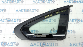 Форточка глухое стекло задняя правая BMW 4 F36 15-20 Gran Coupe черная, порезан уплотнитель
