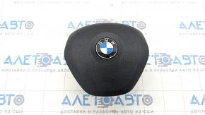 Подушка безопасности airbag в руль водительская BMW 4 F32/36 14-20 Coupe, Gran Coupe, черная, царапины