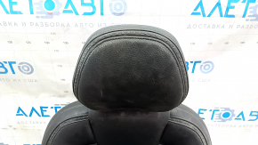 Сидіння водія Volvo V90 17-22 usa без airbag, шкіра чорна, без накладок і керування, топляк, неробоча електрика, під чистку