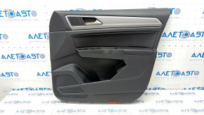 Обшивка двери карточка передняя правая VW Atlas 18- черная, с пищалкой, вставка под алюминий