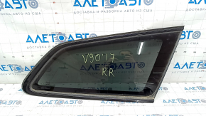 Форточка глухое стекло задняя правая Volvo V90 17-22 usa тонировка с черным молдингом