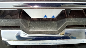 Решетка радиатора grill VW Atlas 18-20 дорест с эмблемой, под радар круиз, побелел пластик, песок