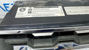 Решетка радиатора grill VW Atlas 18-20 дорест с эмблемой, под радар круиз, побелел пластик, песок