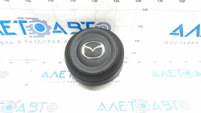 Подушка безопасности airbag в руль водительская Mazda 6 17-21 черная, ржавый пиропатрон