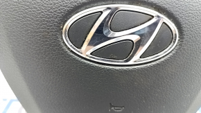 Подушка безопасности airbag в руль водительская Hyundai Elantra AD 17-18 дорест, ржавый пиропатрон, полез хром
