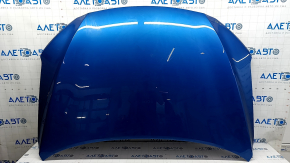 Капот голый Hyundai Elantra AD 17-18 дорест синий US2, сталь, вздулась краска