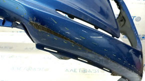 Бампер передній голий Hyundai Elantra AD 17-18 дорест синій, надірваний, прим'ятий, подряпини, зламане кріплення