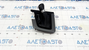 Ручка АКПП с накладкой шифтера Hyundai Elantra AD 17-20 резина, царапины на накладке, потертости на резине