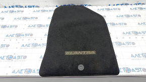 Коврик салона предний правый Hyundai Elantra AD 17-20 тряпка черный, под чистку