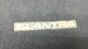 Килимок салону правий Hyundai Elantra AD 17-20 ганчірка чорний, під чистку