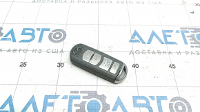 Ключ smart key Mazda 6 13-21 4 кнопки, серый, затерт, полез хром