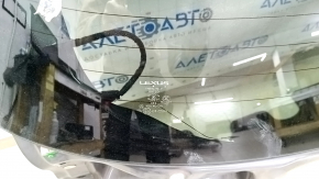Дверь багажника голая со стеклом Lexus NX200t NX300 NX300h 15-21 под электропривод, графит 1H9