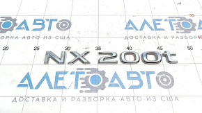 Емблема напис NX200t двері багажника Lexus NX200t 15-17