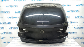 Дверь багажника голая со стеклом Alfa Romeo Stelvio 18-19 алюминий, черный PXL, тычка