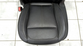 Водительское сидение Alfa Romeo Stelvio 18 без AIRBAG, электрическое, кожа черная, топляк, нерабочая электрика, отсутствует привод салазок, под химчистку, царапина, на зч