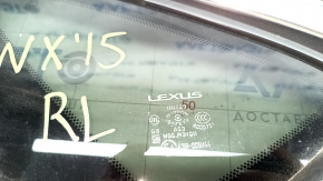 Форточка глухое стекло задняя левая Lexus NX200t NX300 NX300h 15-21 хром