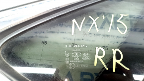 Форточка глухое стекло задняя правая Lexus NX200t NX300 NX300h 15-21 хром
