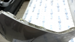 Бампер задний голый Honda Clarity 18-21 usa, серебро, левая часть порвана, нет фрагмента, царапины, сломаны крепления