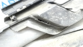 Бампер передній голий права частина Honda Clarity 18-21 usa, срібло, зламані кріплення, подряпини
