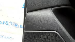 Обшивка дверей картка задня права Honda Clarity 18-21 usa чорна, вставка шкіра, подряпини