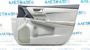 Обшивка двери карточка передняя правая Toyota Camry v55 15-17 usa серая, под чистку