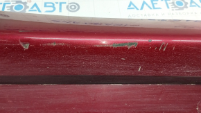 Поріг правий Toyota Prius 30 10-15 червоний, потертий, зламане кріплення