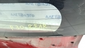 Дверь багажника голая со стеклом Toyota Prius 30 10-15 красный 3R3, с двумя стеклами, примята