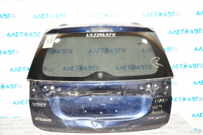 Двері багажника голі Mitsubishi Outlander 16-21 синій D14, без скла, вм'ятини, тріщини