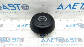 Подушка безопасности airbag в руль водительская Mazda 3 19- черная, тип2, царапины