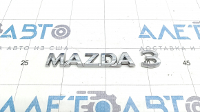 Эмблема надпись MAZDA3 крышки багажника Mazda 3 19-22 4d