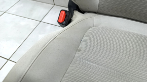 Водительское сидение Honda Insight 19-22 без airbag, механическое, тряпка, серое, под химчистку