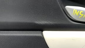 Обшивка двери карточка задняя правая Honda Insight 19-22 черная, серая вставка, подлокотник тряпка, царапины, под чистку