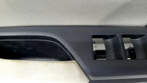 Обшивка дверей картка передня ліва Honda Insight 19-22 чорна, сіра вставка, підлокітник ганчірка, подряпини, під чищення