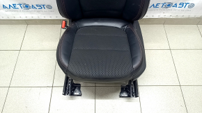 Водійське сидіння Ford Escape MK4 23- з airbag, електричне, комбіноване шкіра+ганчірка, чорне з червоним рядком