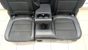 Задній ряд сидінь 2 ряд Ford Escape MK4 23- без airbag, комбінована шкіра+ганчірка, чорне з червоним рядком, надрив, подряпина