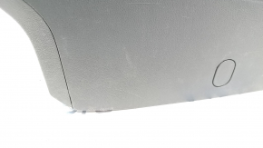 Консоль центральная подлокотник и подстаканники VW Jetta 19- кожа черная, царапины, под чистку, надрыв