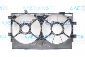 Диффузор кожух радиатора голый Mitsubishi Outlander Sport ASX 10- 2.0 2.4 под 9 лопастей, слом креп